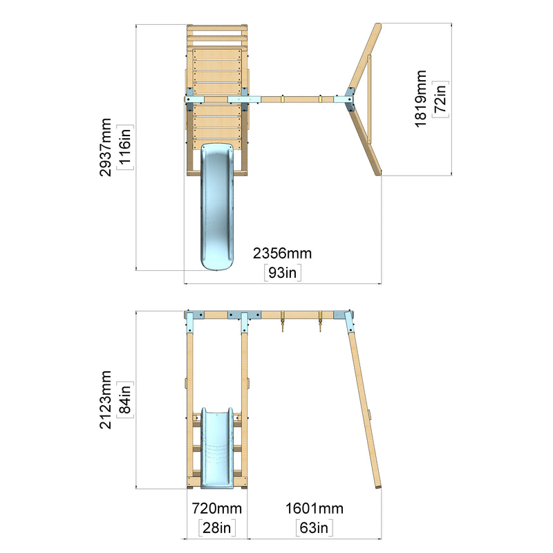 PolarPlay Schommel Rode vos