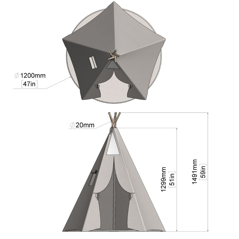 REBO Tipi tent Elbrus